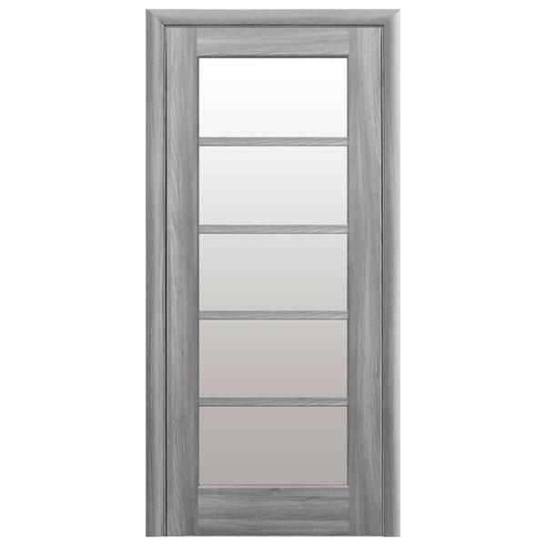 

Дверное полотно ПВХ Делюкс 700 мм Муза бук пепельный + стекло