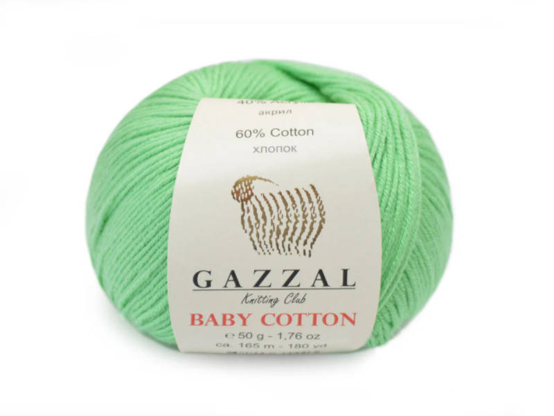 

Gazzal Baby Cotton, Салатовый №3466