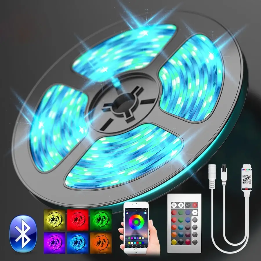 

LED лента 2м UKC RGB 5050 в силиконе (влагозащищенная) для фоновой подсветки телевизора