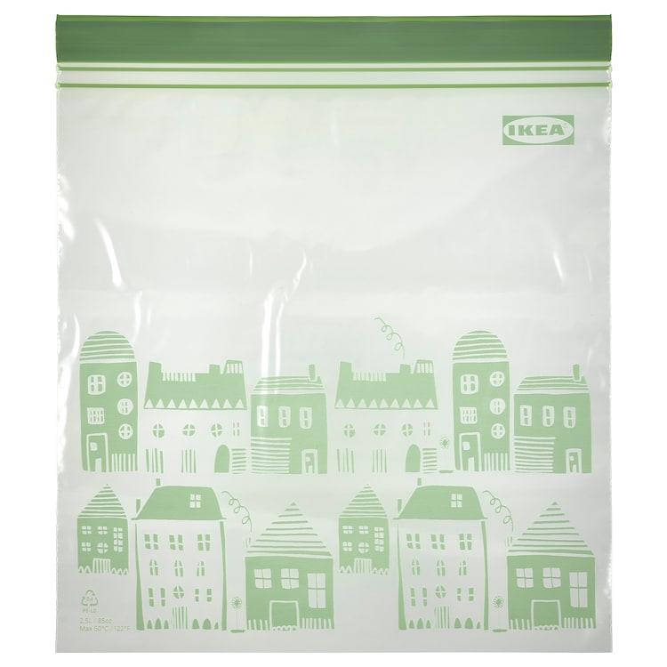 

Герметичный пакет IKEA ISTAD с рисунком/светло-зеленый, 2.5 л 405.161.67, Зелёный