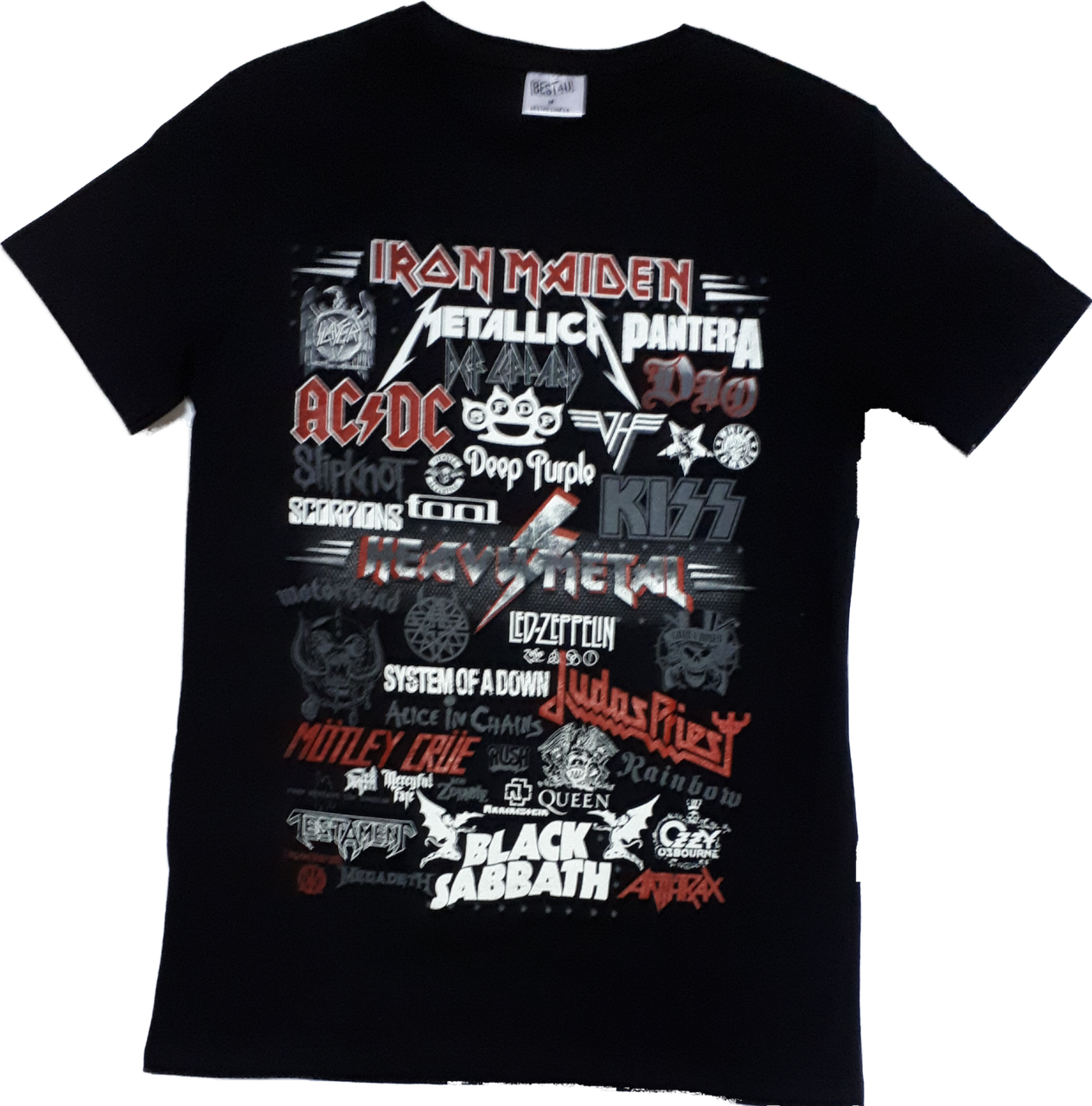 

Футболка с логотипами рок групп. S XL 2XL