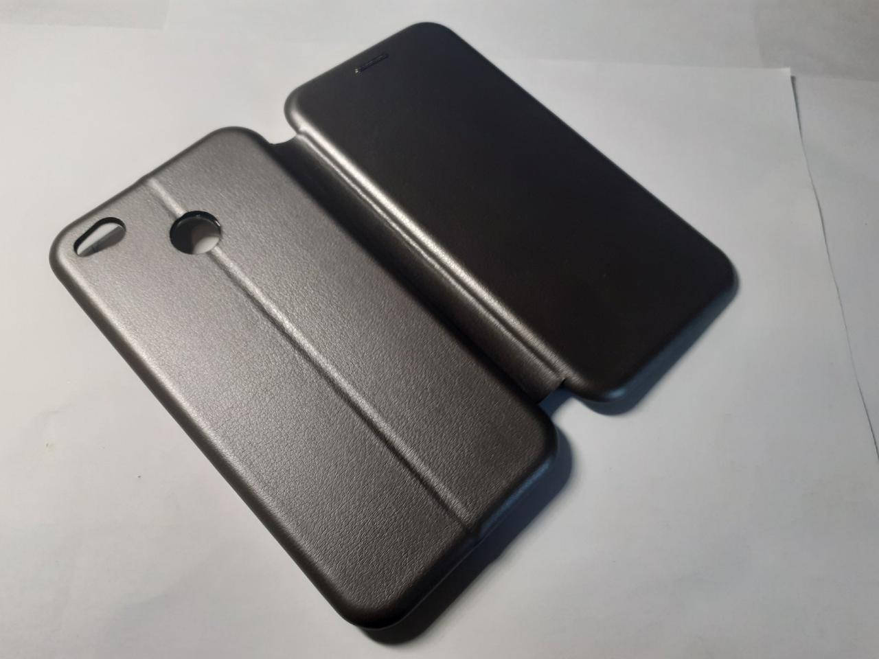 

Чехол книжка Xiaomi Redmi 4X серый \ Чехол книжка для Xiaomi Redmi 4X серый (книжка с отделом для карты)