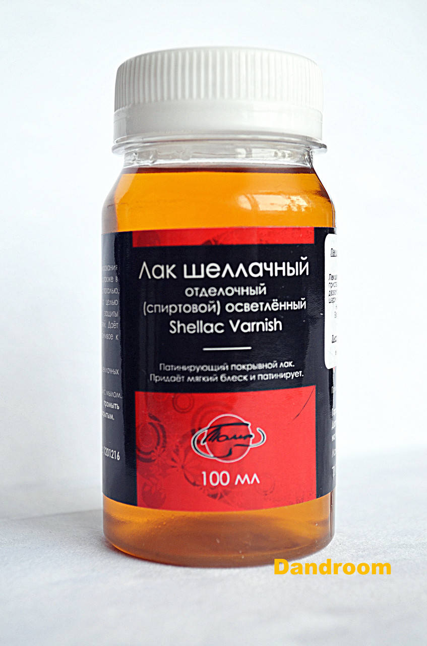 

Лак шеллачный на спиртовой основе, Светлый, 100 мл, Таир