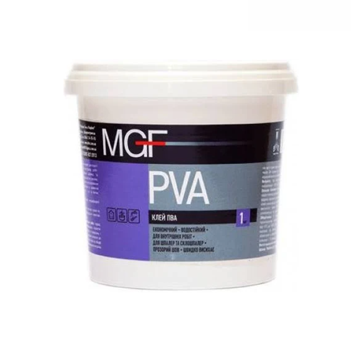 

Клей MGF PVA 1кг, Белый