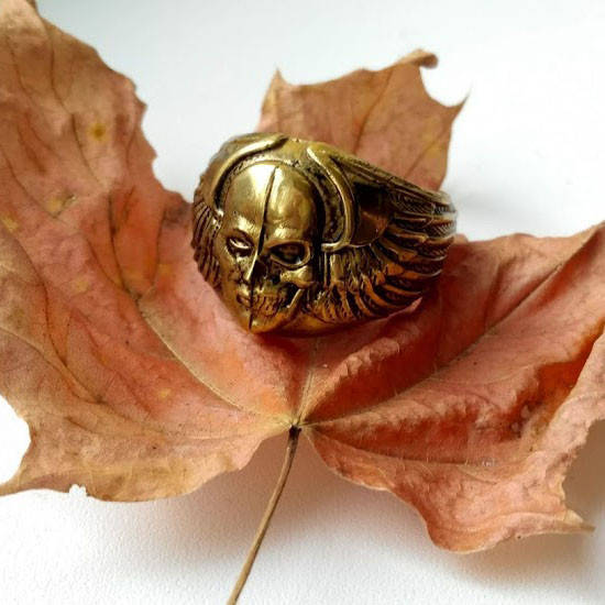 

Перстень Лик смерти Байкерское