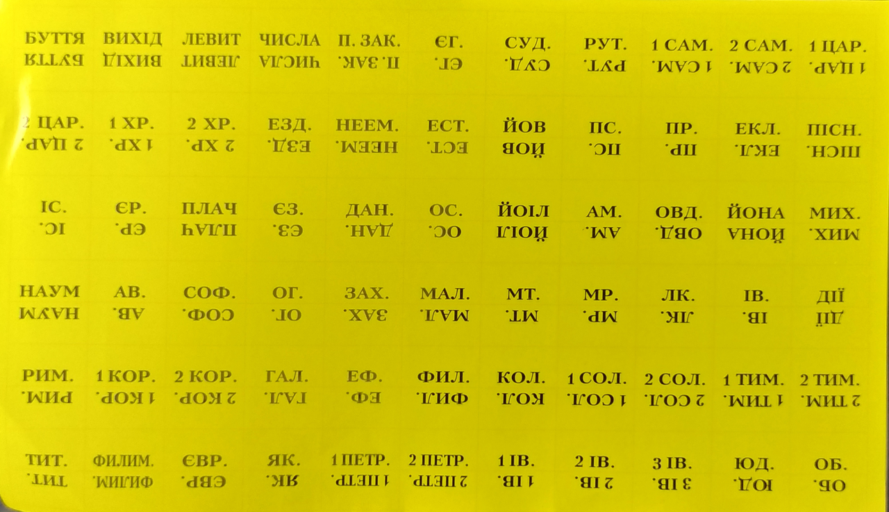 

Мітки (індекси) для Біблій Жовтий, Белый