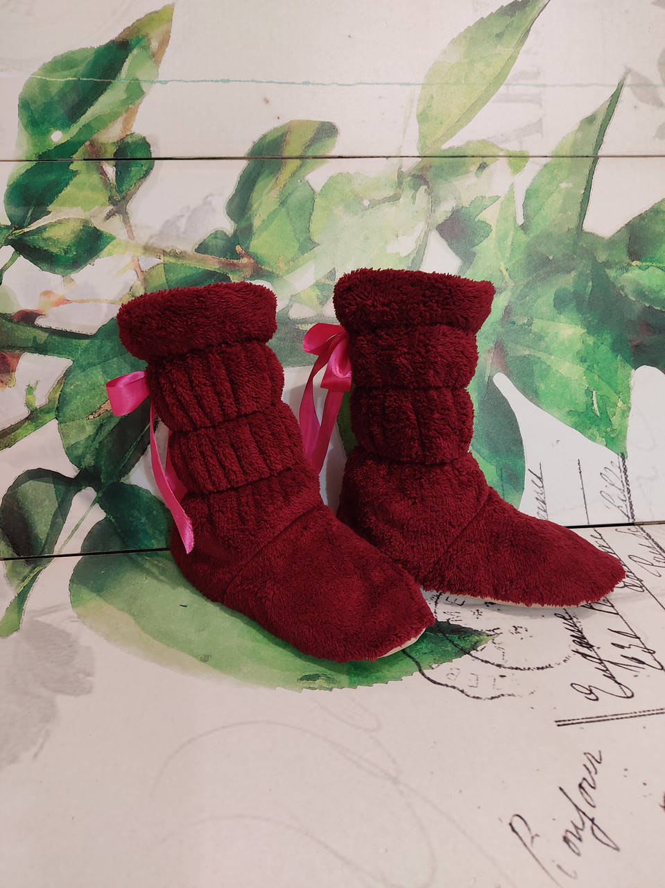 

Тапочки- сапожки махровые 36-40, Голубой