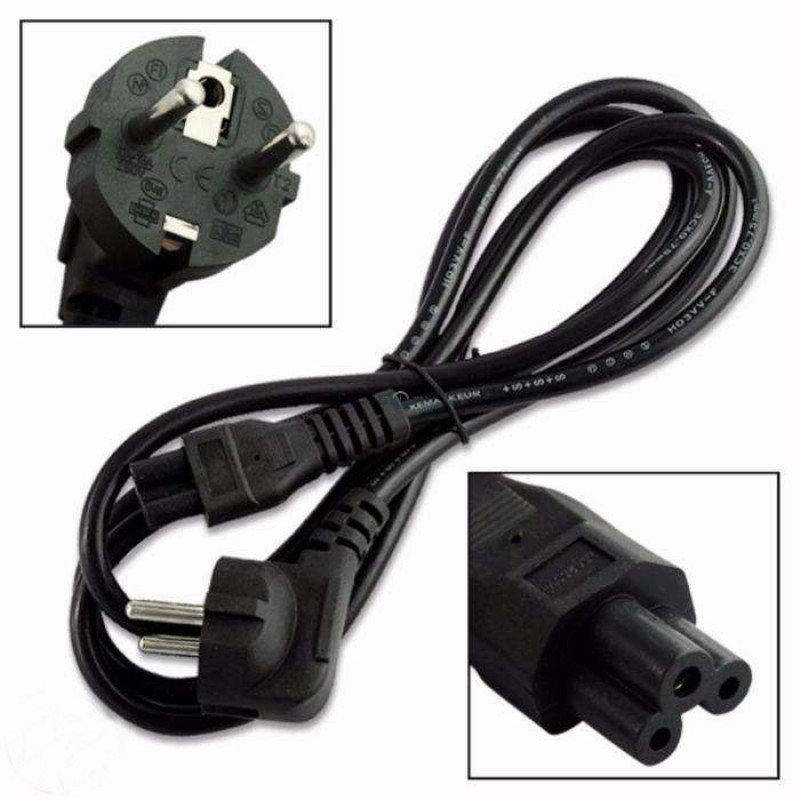 

Кабель питания AC для ноутбука 3pin 1.5m 3*0,50 28X0.015 2000w+ "клевер"