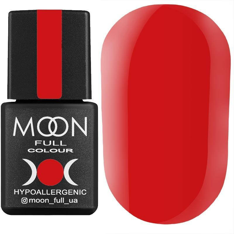 

Гель-лак MOON FULL color Gel polish №130 (теплый розово-красный, эмаль), 8 мл