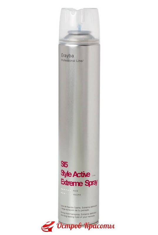 

Лак для волос сильной фиксации Erayba S15 Extreme Spray, 500 мл