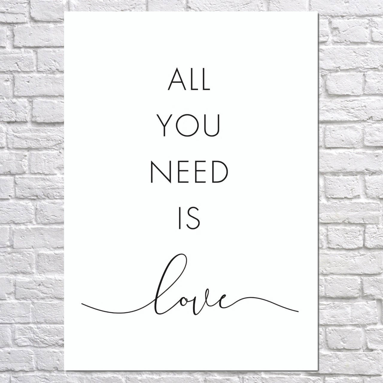 

Плакат "All you need is love" (артикул 4641) 42, Полуглянец, 32