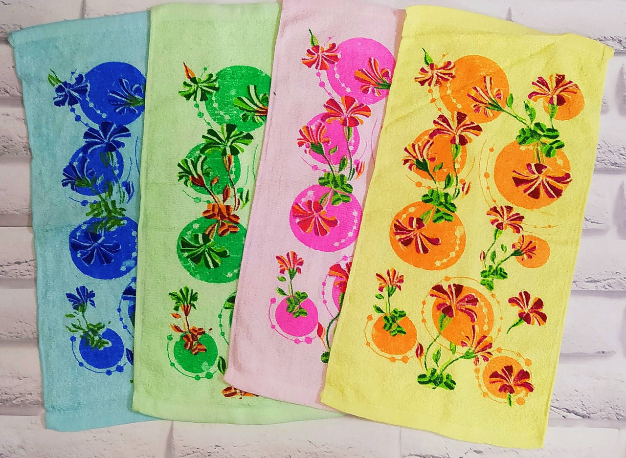 

Полотенце кухонное для рук махра 50х25 см (Q-513), Разные цвета