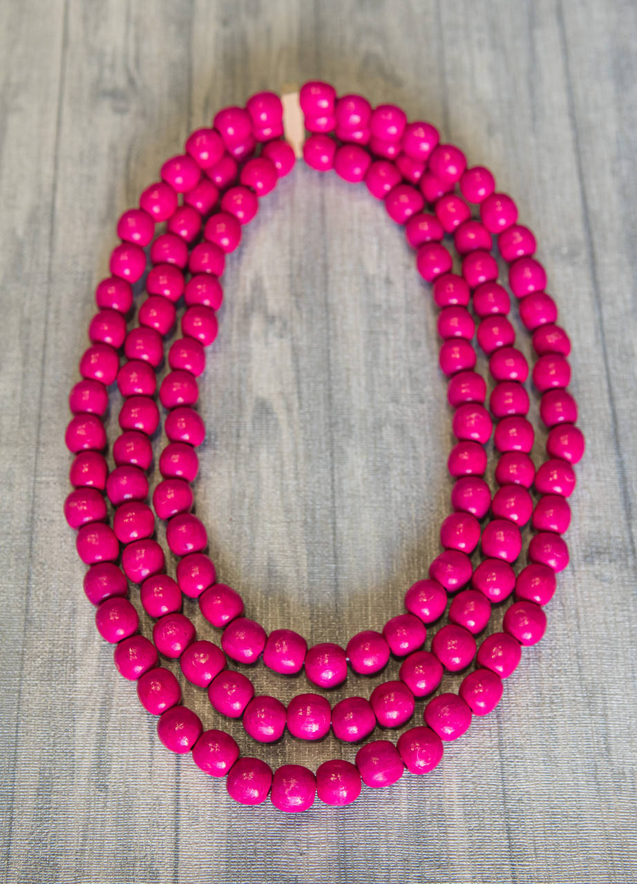 

Намисто Стильне. Рожеве