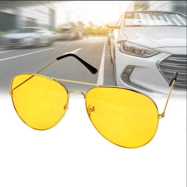 

Антибликовые очки капли HD Vision очки авиаторы от солнца, Желтый