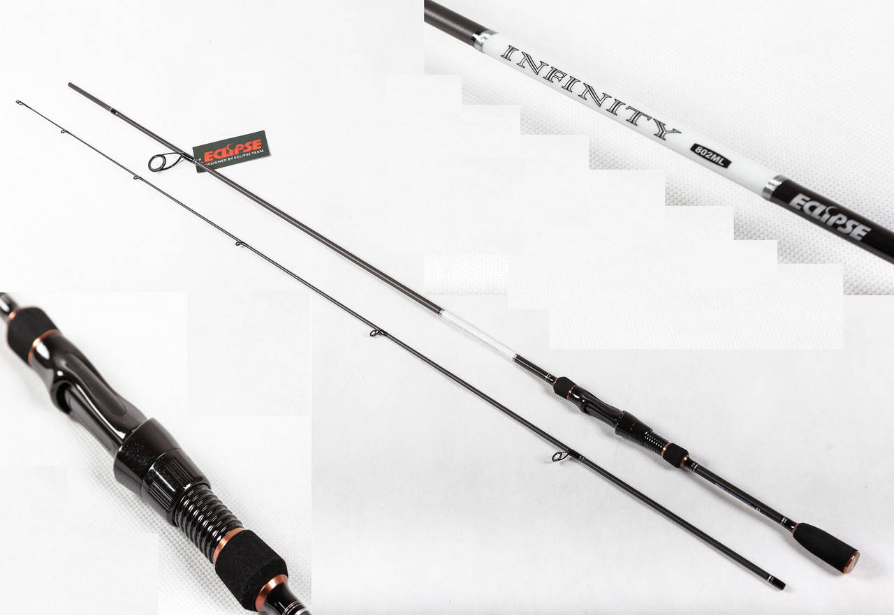 

Спиннинг ECLIPSE Infinity 2.40м тест 7-21 грам, Темно-серый