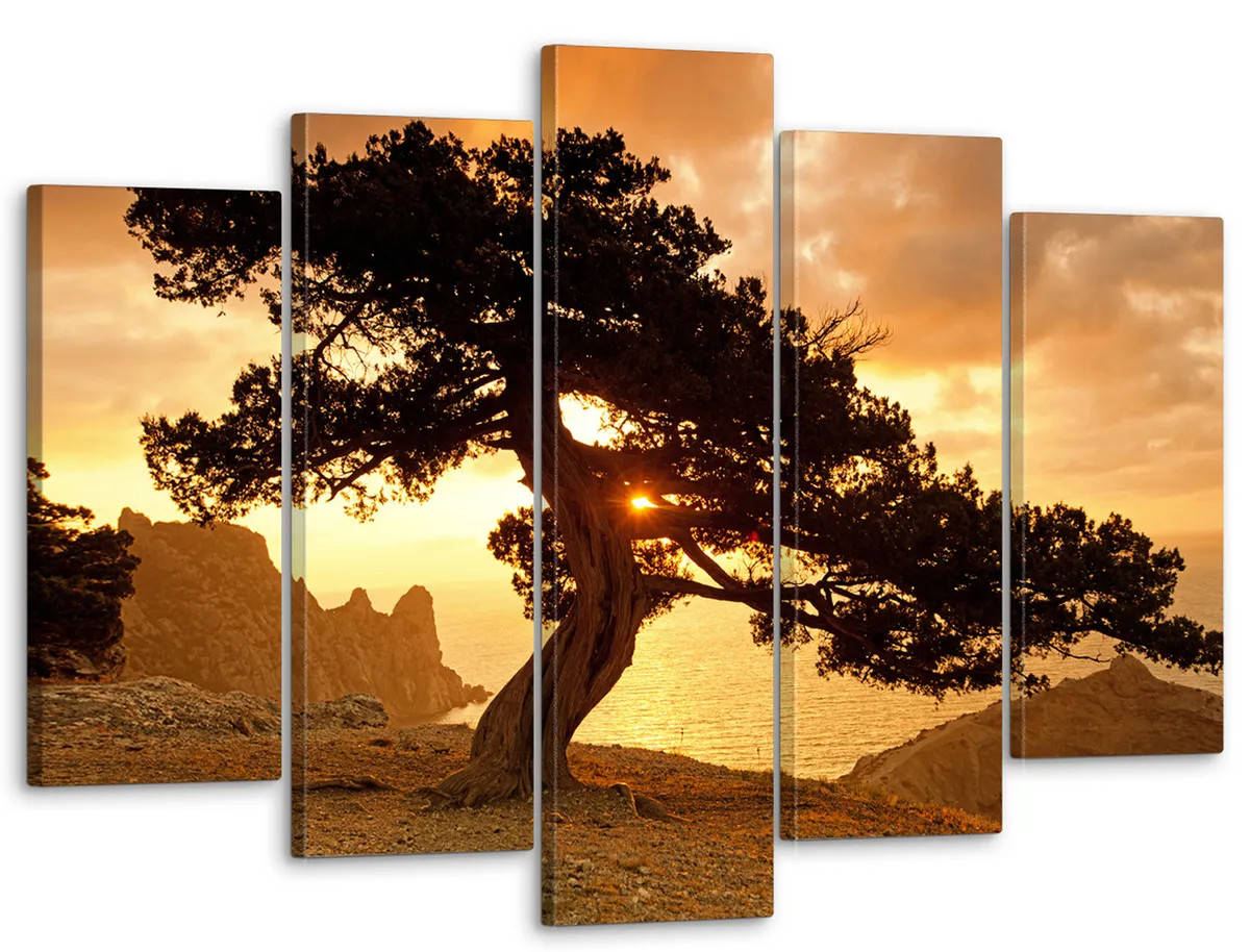 

Модульная картина большая в гостиную / спальню Величественное дерево 80x125 см MK50018