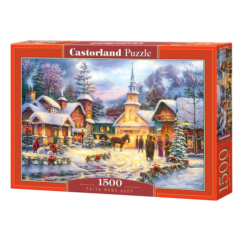 

Пазл "Зимний город", 1500 элементов Castorland (5904438151646)