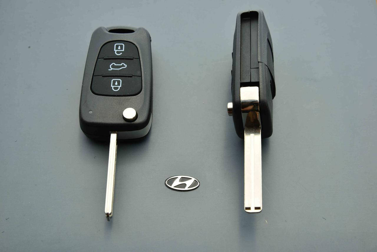 

Корпус выкидного ключа HYUNDAI (Хундай) i10, i20, i30, ix35, i40, ix35 - 3 кнопки