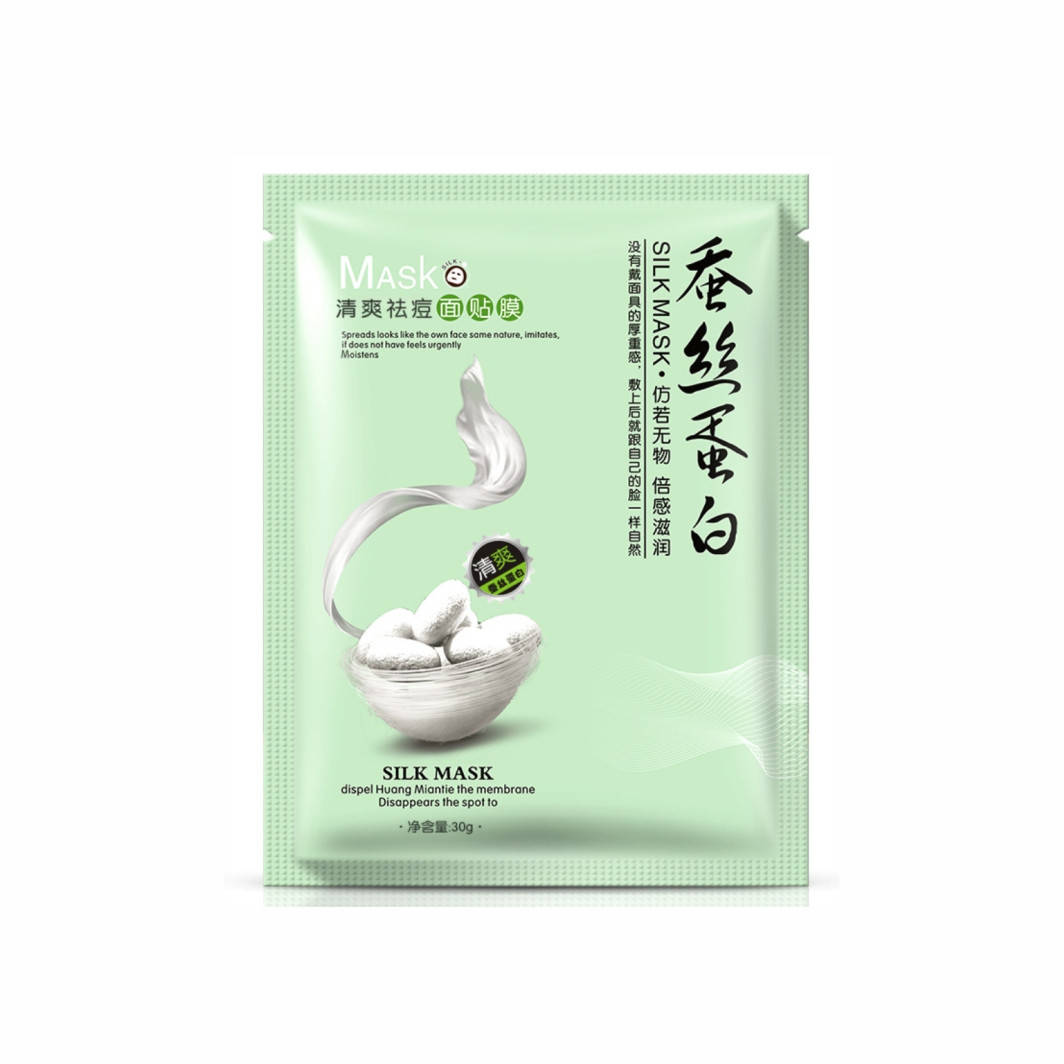 

Противовоспалительная тканевая маска с шелковым протеином OneSpring Green Silk Mask