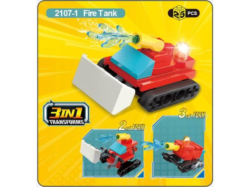 

Конструктор Qman ТРАНСПОРТ МНС (FIRE TANK) 25 дет. 2107-1