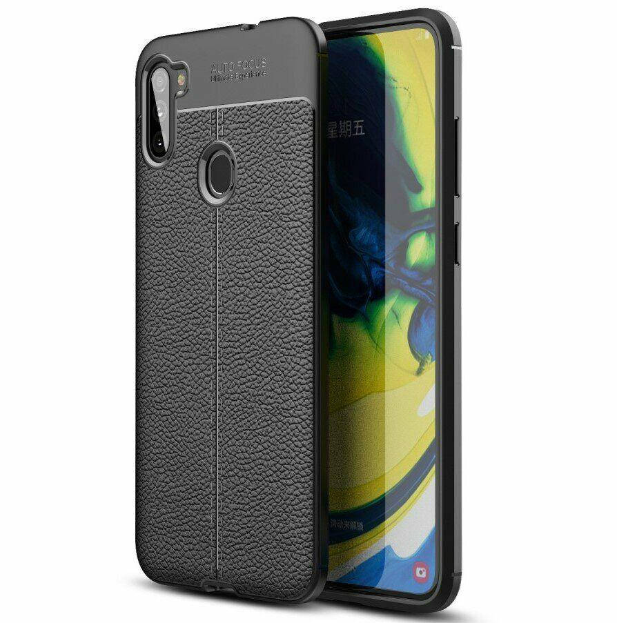 

Чехол Силикон Auto Focus кожа Samsung M11 (M115) black, Черный