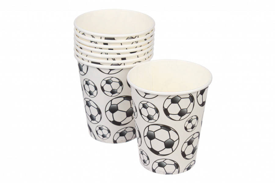 

Стаканы одноразовые бумажные Футбол набор 8 штук