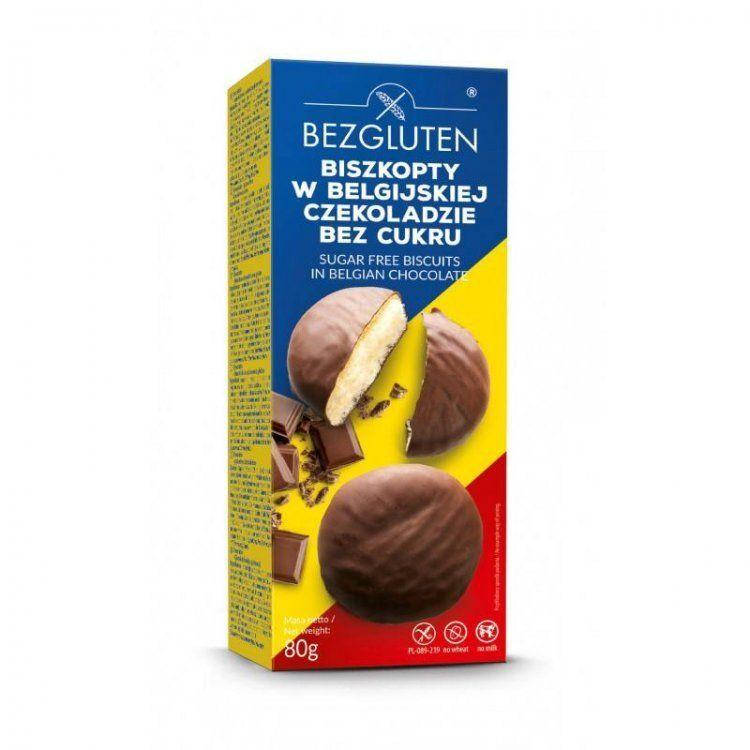 

Печенье без глютена бисквитное в бельгийском шоколаде DIA Bezgluten 80г