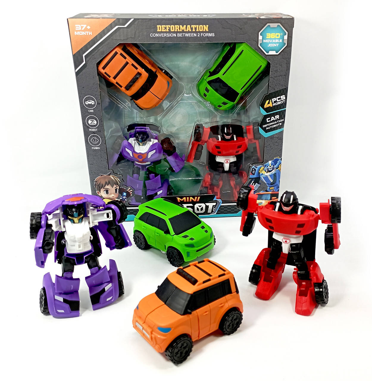 

Игровой Набор роботов Тоботы Tobots - 4 шт в комплекте ( T666Т )