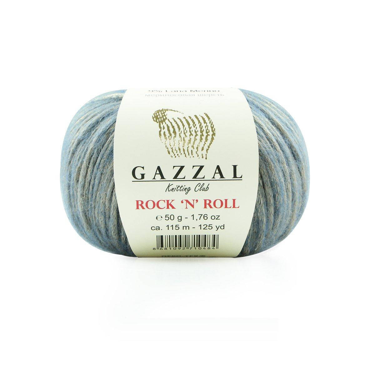 

Gazzal Rock'n Roll № 13478 голубой с серебром