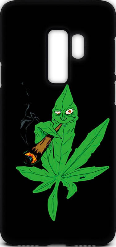 

Чехол-накладка TOTO Cartoon Soft Silicone TPU Case Samsung Galaxy S9+ Cannabis Black, Черный