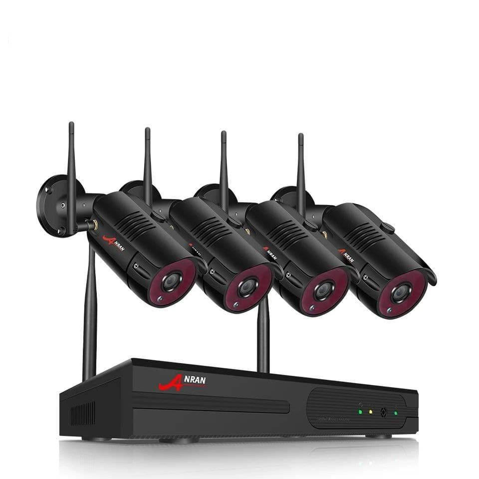 

Wi-Fi комплект видеонаблюдения ANRAN 5MP Black 4 камеры 5MP. ARCCTV