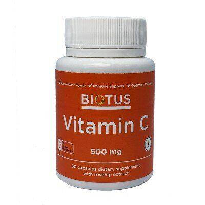 

Витамин С, Vitamin C, Biotus, 500 мг, 30 капсул (BIO-530241)