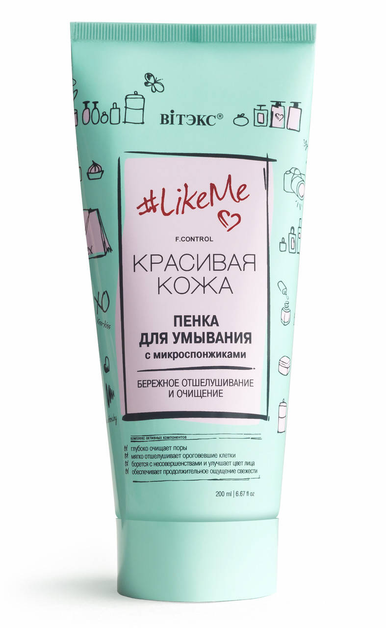 

Пенка для умывания с микроспонжиками Витэкс LikeMe 200 мл