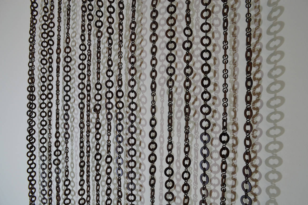 

Штора деревянная "Кольцо", Коричневый