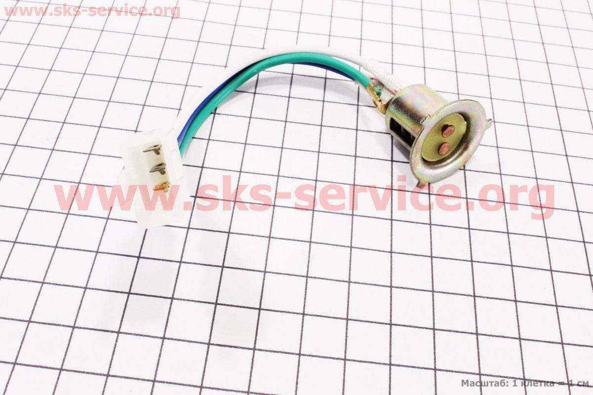 

Патрон лампы фары цоколь P15d-25-3 с фишкой