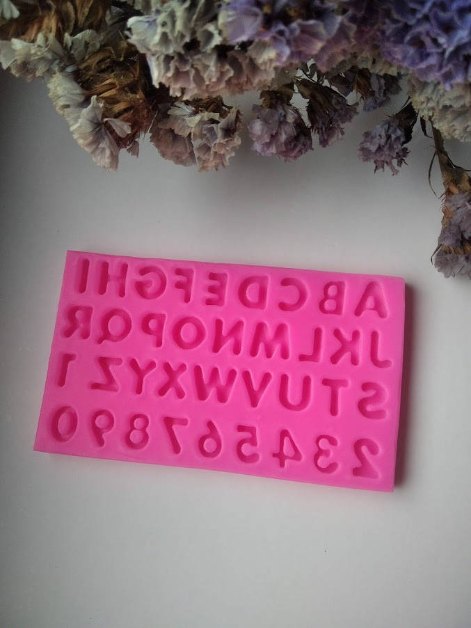 

Силиконовый молд Английский алфавит