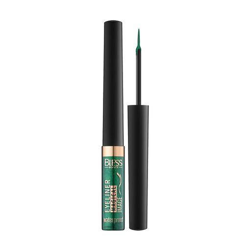 

Подводка для век Bless Beauty Waterproof Eyeliner Megical Image, зелёная, Синий