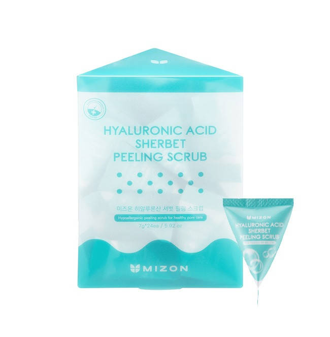 

Скраб для лица с гиалуроновой кислотой Mizon Hyaluronic Sherbet Peeling Scrub 7g