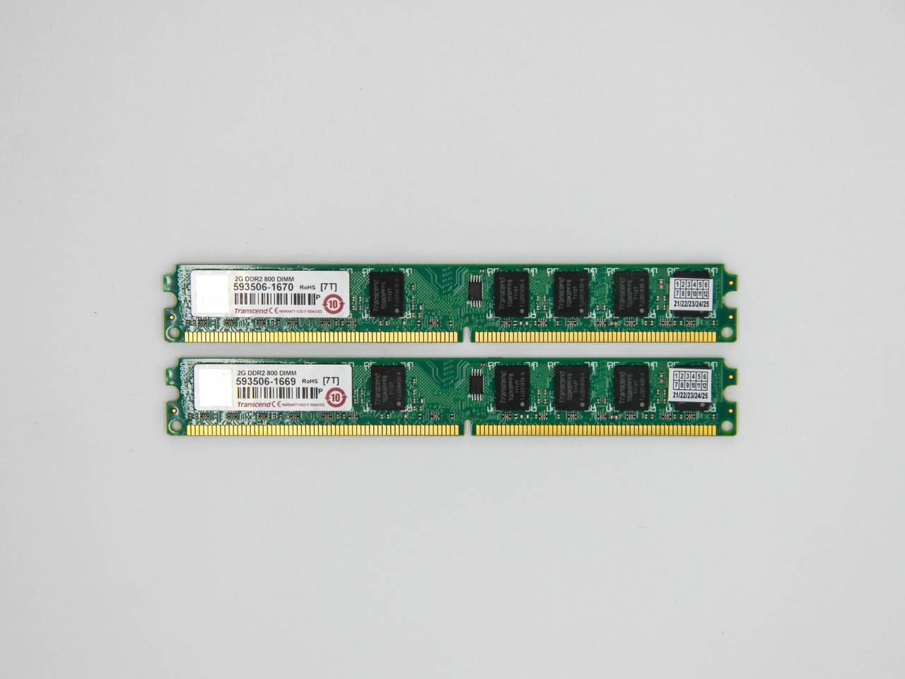 

Оперативная память Transcend DIMM 4Gb (2*2Gb) DDR2-800MHz PC2-6400 CL6 Refurbished