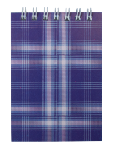 

Блокнот на пружине сверху SHOTLANDKA, А7, 48 л., клетка, картонная обложка, фиолетовый