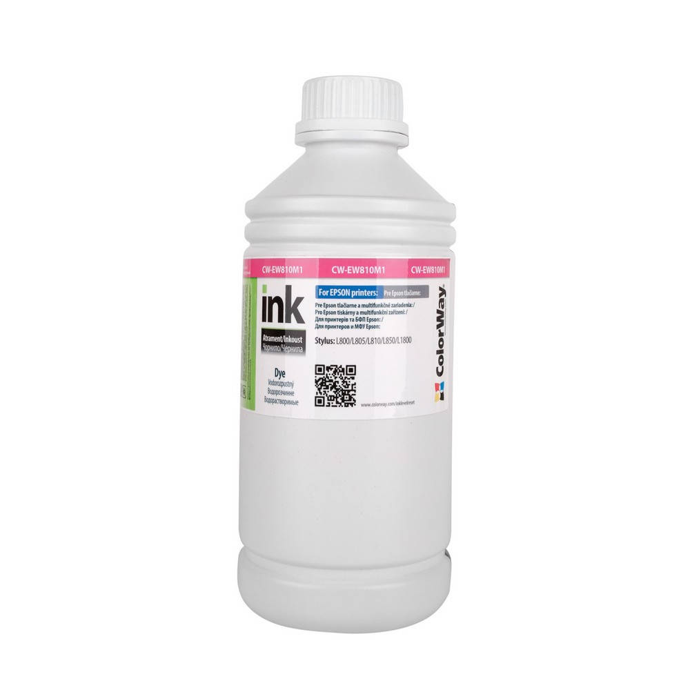 

Чернила ColorWay для Epson EW810 M Dye-based 1000 ml (CW-EW810M1)