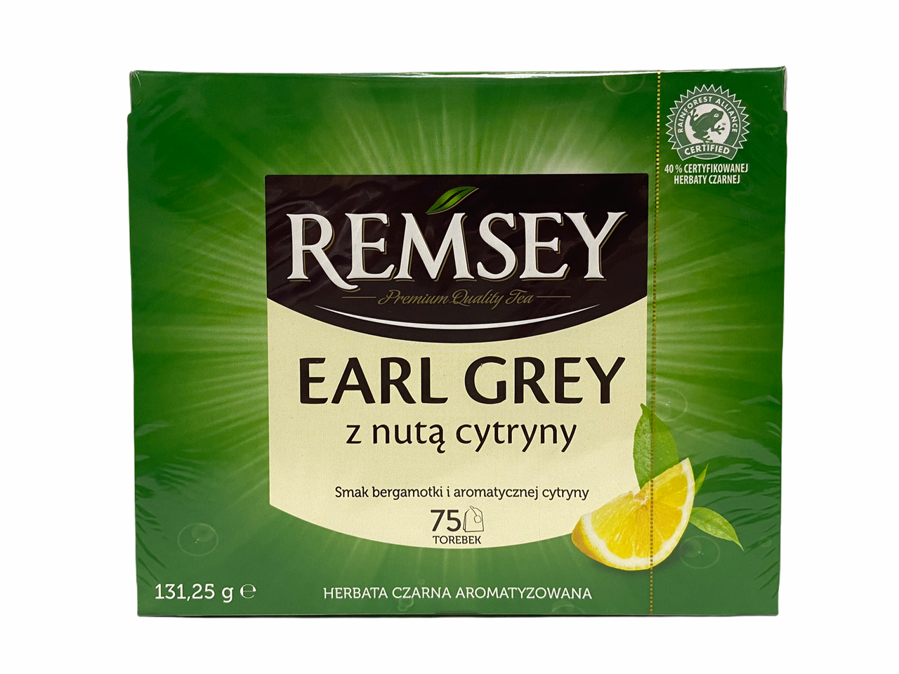 

Чай чорний Remsey Earl Grey Lemon 75 пакетиків 5900396015563