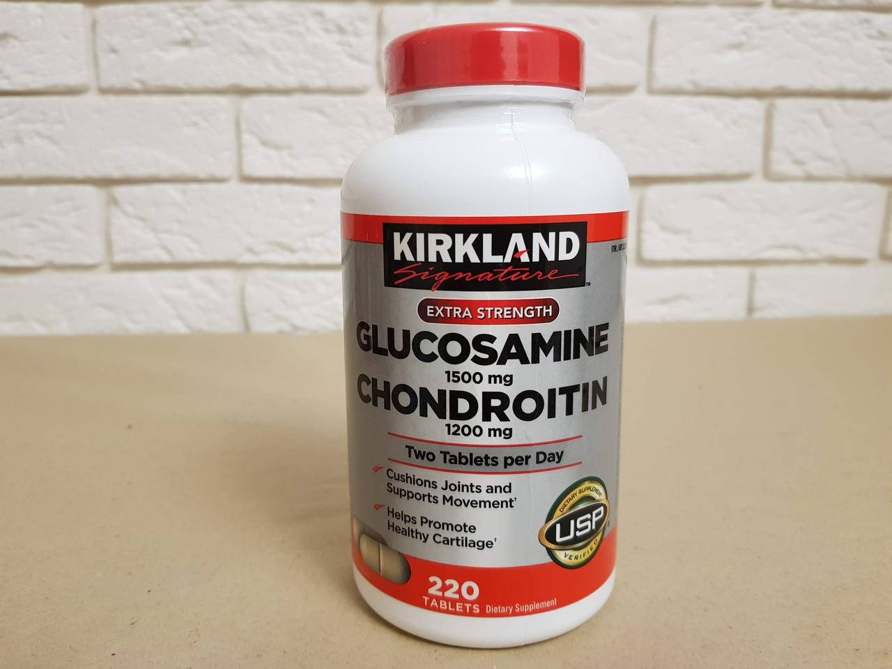 

Kirkland Signature Glucosamine & Chondroitin, 220 таблеток, глюкозамин с хондроитином