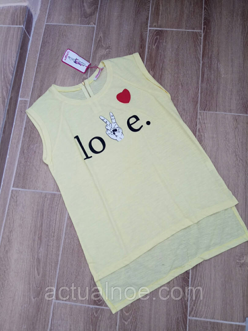 

Футболка майка Love удлиненная Турция