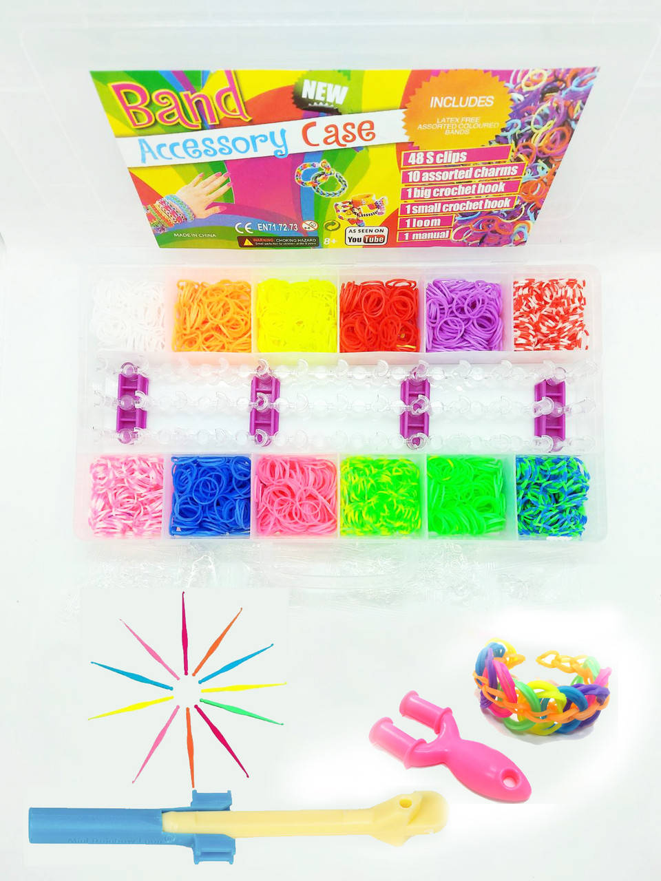 

Резинки для плетения Набор для плетения из резинок Loom Bands 2400шт