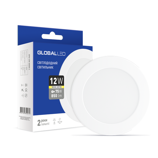 

Светильник встроенный Led GLOBAL SPN 12W мягкий свет (1-SPN-007-C)