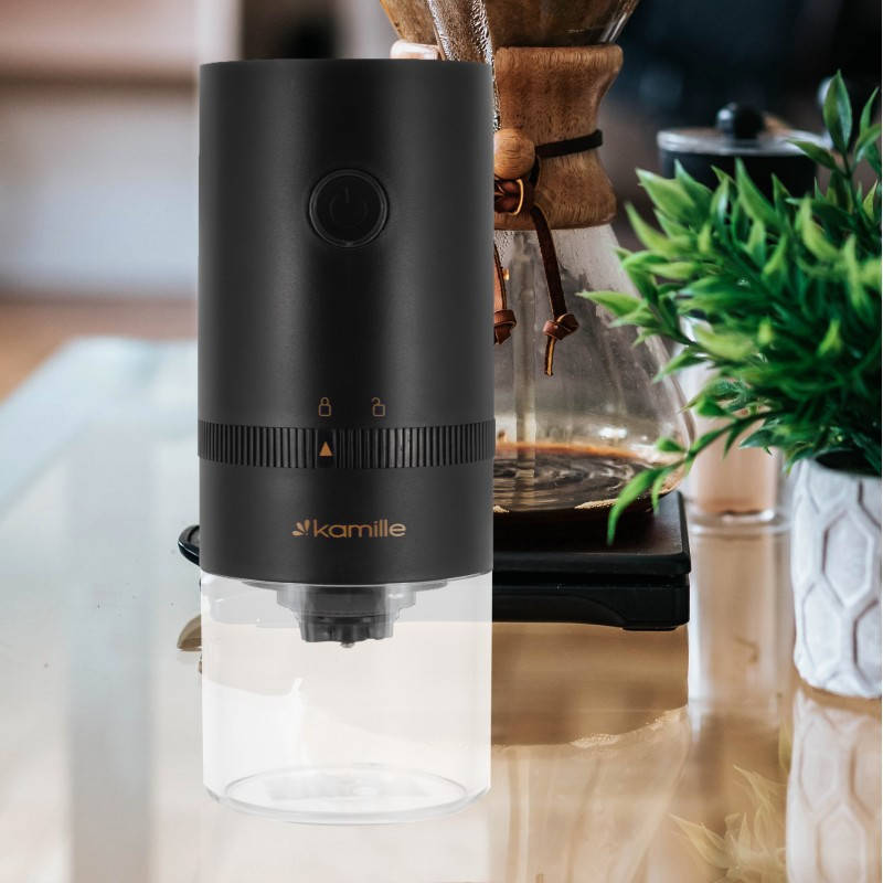 

Кофемолка электрическая с аккумулятором Kamille 6733