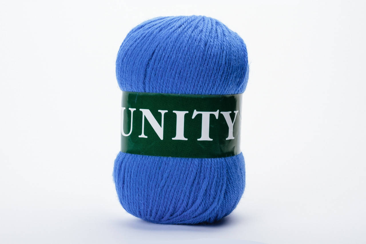 

Пряжа шерстяная Vita UNITY, Color No.2036 синий электрик