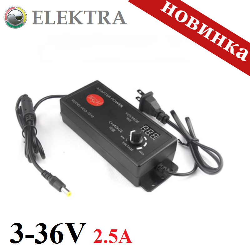 

Регулируемый блок питания AC 220V / DC 3-36V 2.5A