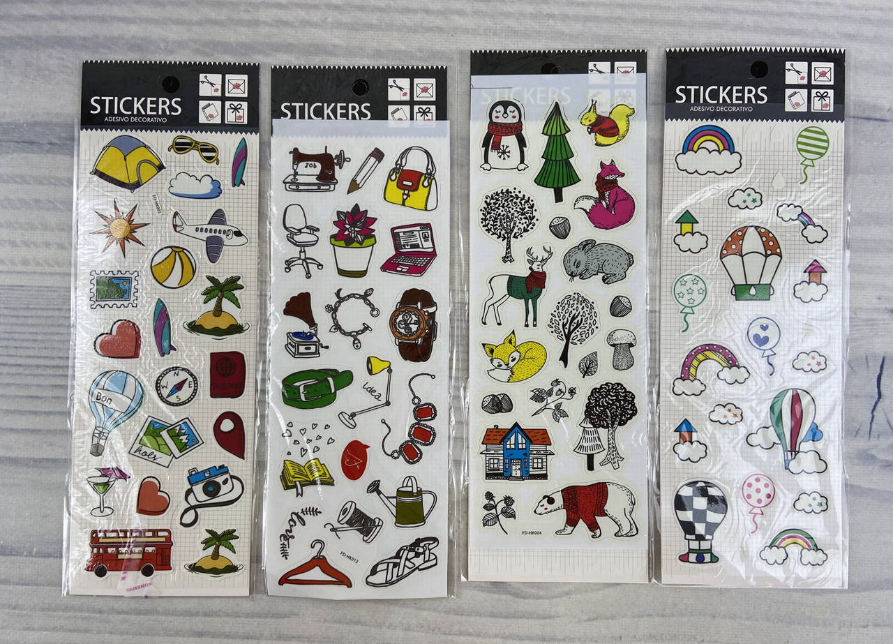 

Наклейки Микс НМ FD-HK 119620, Разные цвета